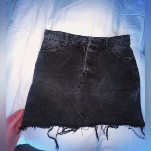 Forever21 black Jean mini skirt